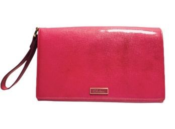 Cole Haan Pink Patent Leather Clutch - New With Tags