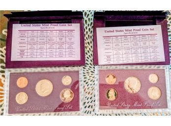 United States Mint Proof Sets From 1988 And 1989