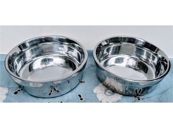 2 Doggie Bowls Never Used  From Old Town Imports, Made In Mexico
