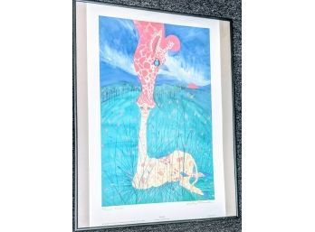 Whimsical 'First Kiss'  Print By Betsy Burhans-Fowler Copyright 1997