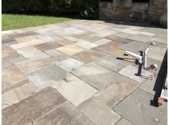 Entire Back Patio Blue Stone Pavers To Be Removed By Buyer