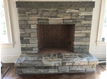 A Stone Fireplace Surround And Mantel - Dismantled For You