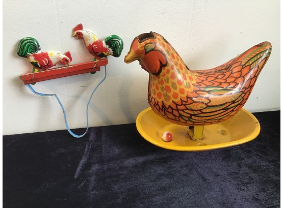Vintage Chicken Toy