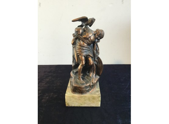 1916 Rising Commemoration Miniture Sculpture Of 'The Dying Cu Chulainn' By Oliver Sheppard