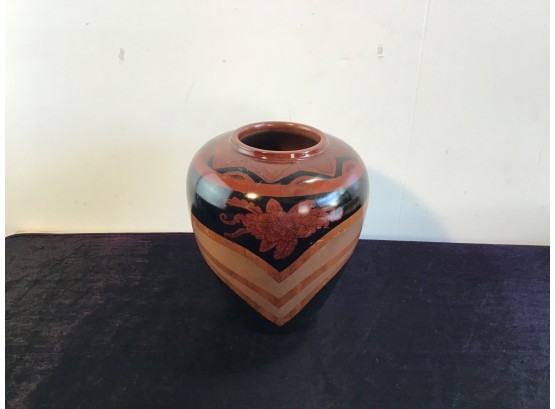 Brown And Black Made In Indonesia Vase