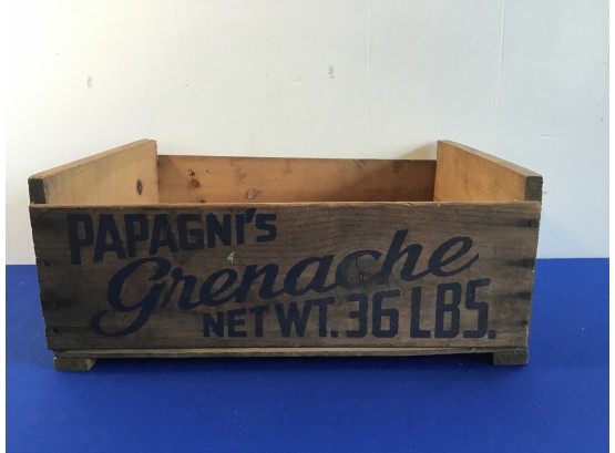 Papagni's Grenache Box Crate