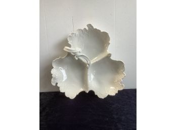 Limoges White Serving Tray With 3 Sections