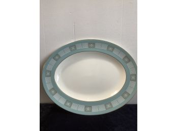 Wedgewood Bone China Blue White And Gold Trimmed Platter