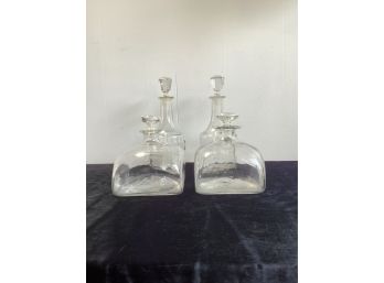 Decanter Lot Of 4