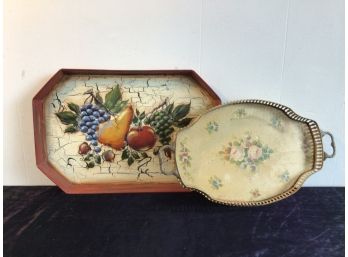 Serving Tray Lot Of 2