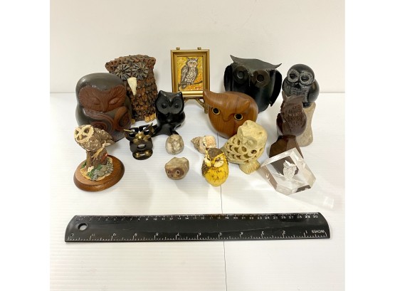 Collection Of Vintage Owls