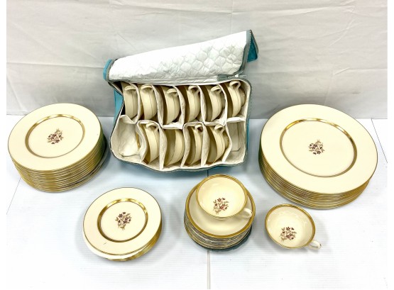 Partial Dinnerware Set In The Nydia Pattern  By Lenox