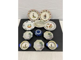 Antique And Vintage Porcelain And Pottery Including Wedgwood , Quimper  And Japanese