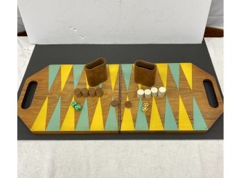Vintage Mid Century  Backgammon Set