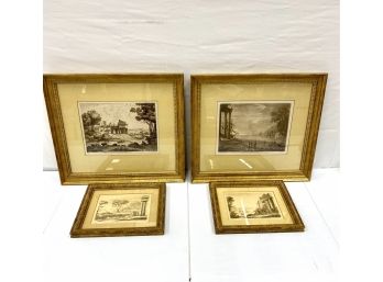 Four Similar Framed Prints