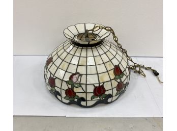 Tiffany Style Leaded Glass  Hanging Dome