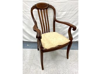 Antique Arm Chair With Inlay