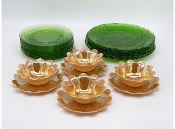 Vintage Carnival Glass And Depression Glass