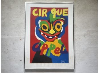 A Large Signed Cirque Poster Art