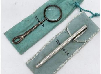 Vintage Tiffany Sterling Silver Elsa Peretti Magnifying Glass And Pen