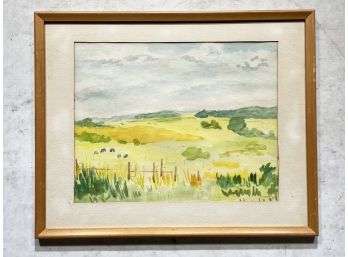 A Vintage Watercolor, Signed A. Irwin