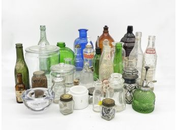 Vintage Bottles And Glassware