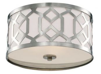 A Modern Flush Mount Ceiling Fixture By Libby Langdon For Chrystorama