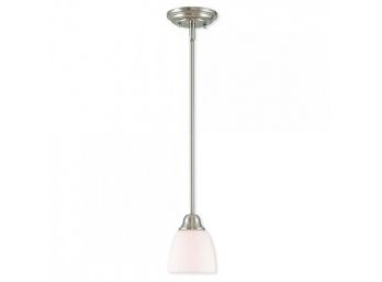A 'Somerville' Pendant In Brushed Nickel Finish