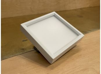 A White Flush Mount LED Fixture