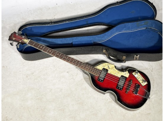 A Vintage Sekova Bass Guitar