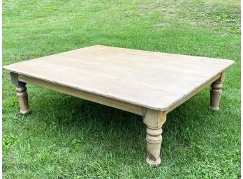 A Large, Primitive Reclaimed Pine Coffee Table