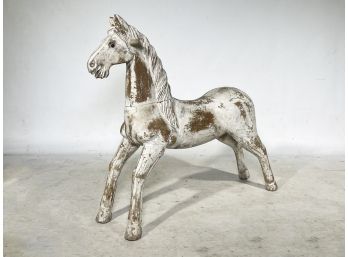 A Carved Wood Horse