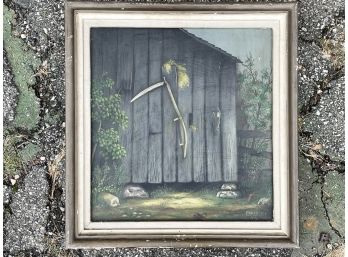 An Original Vintage Oil On Canvas, Signed Papsdorf, Dated 1940