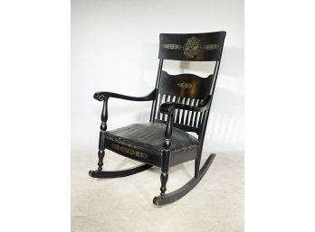 A 19th Century Hitchcock Style Rocking Chair