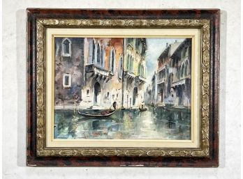 An Early 20th Century Oil On Canvas, Venetian Scene, Tom Orsini