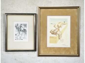 A Vintage Etching And Engraving By Salvador Dali - COA On Reverse