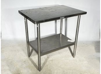 A Stainless Steel Prep Table
