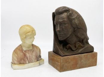 A Pair Of Vintage Sculptural Busts