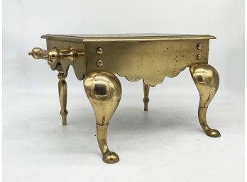 An Antique Brass Footman's Trivet