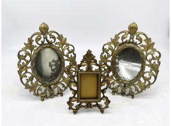 Vintage Brass Photo Frames