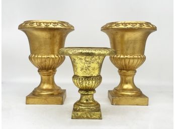 Gilt Decorative Urns