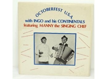 Very Rare Record Album - Bet You Don't Have This One - Ingo & The Continentals W/Manny The Singing Chef!