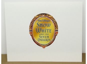 Snow White & The Seven Dwarfs Group Of 4 Film Lithographic Cells In Original Sleeve - Bright & Colorful