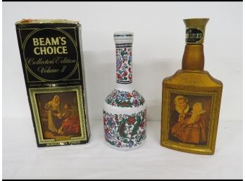 Lot Of 3 Jim Beam Type Collector Decanters