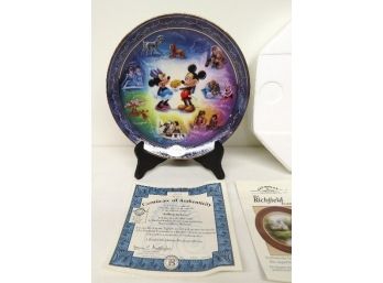 'Falling In Love' No. 950A Bradford Exchange Disney Plate In Box W/Orig Certificate Of Authenticity