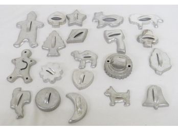 Vintage Aluminum Cookie Cutters With Handle
