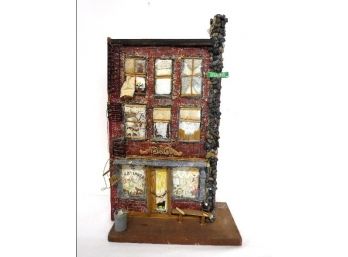 'Nan's Antiques' Diorama Artist Sculpture Classic 3 Story W/Antique Shop, Find Your Treasures Here!
