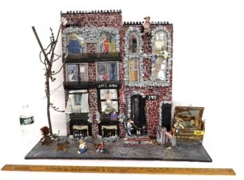 'The Tenement' Diorama Artist Sculpture More Details Than You Can Count - A Building In Your Neighborhood?