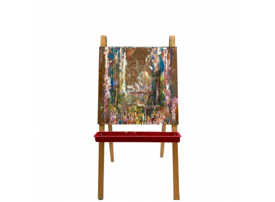 Paint Covered Art Easel