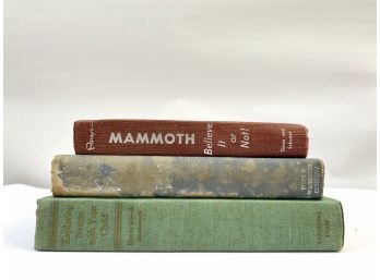(3) Vintage Cloth Hardcover Books - Mammoth Ripleys, Emily Post & Exploring Nature With Your Child